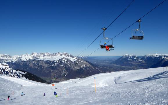 Grootste hoogteverschil in Rätikon – skigebied Pizol – Bad Ragaz/Wangs Grootste hoogteverschil in Rätikon – skigebied Pizol – Bad Ragaz/Wangs