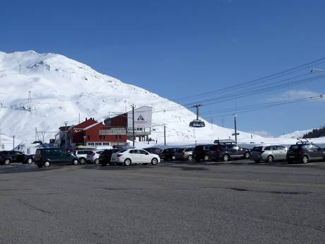 Val Bernina: bereikbaarheid van en parkeermogelijkheden bij de skigebieden – Bereikbaarheid, parkeren Diavolezza/Lagalb